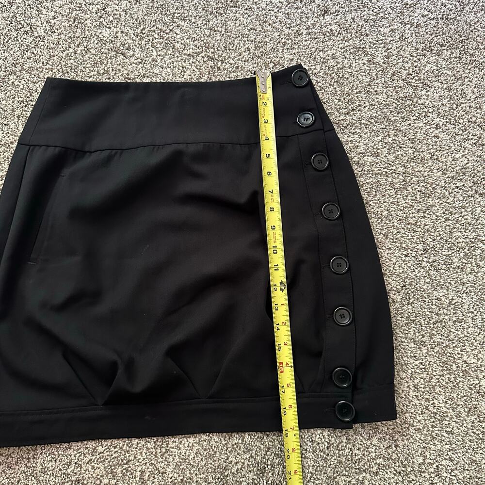 Billtornade black wool blend mini skirt size 38 - Picture 6 of 9